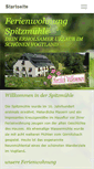 Mobile Screenshot of ferienwohnung-spitzmuehle.de